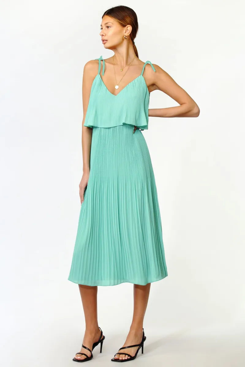 Nayla Overlay Midi Dress