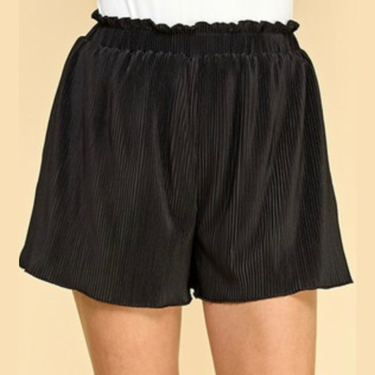 Material Girl Pleated Shorts