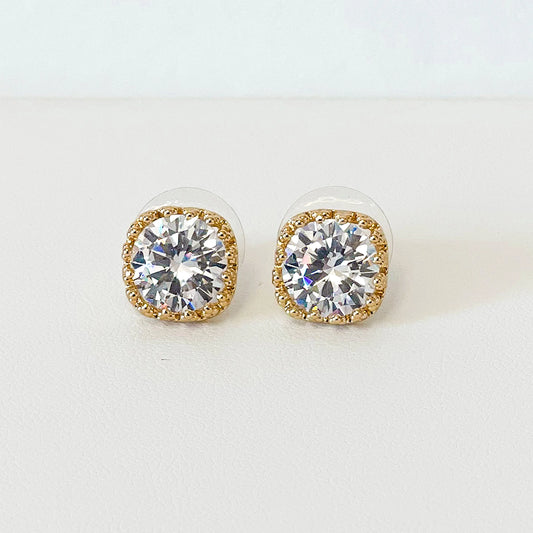 Rhinestone Stud Earrings