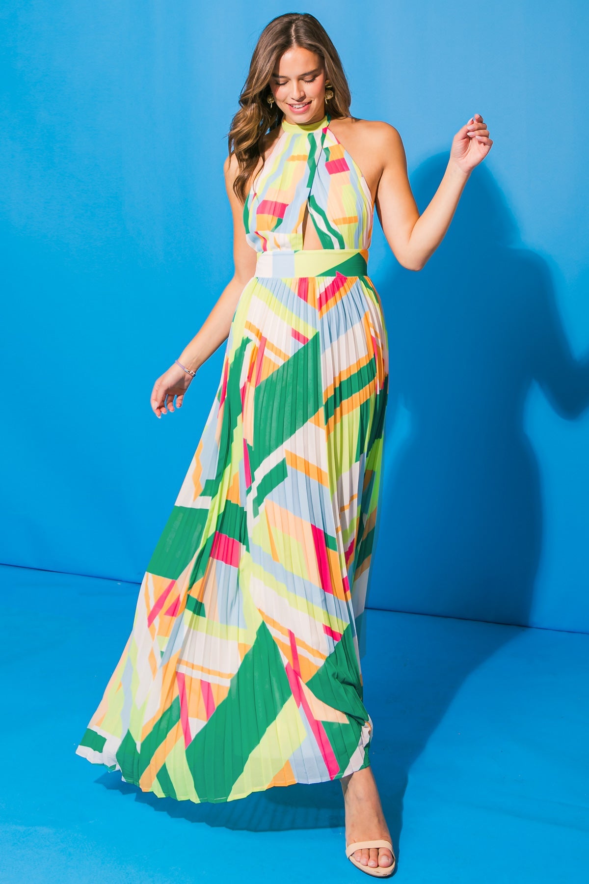 Modern Love Halter Maxi Dress