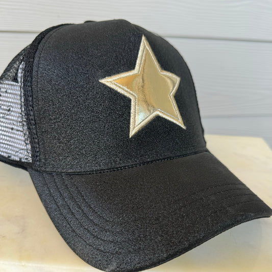 Stargazed Gold Foil Trucker Hat