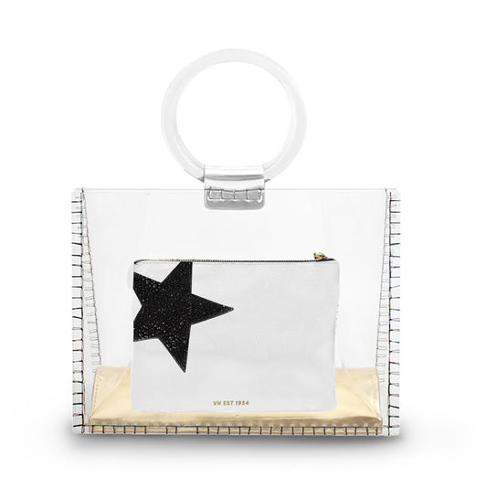 Molly Bag 3 White and Black Star by Vintage Havana