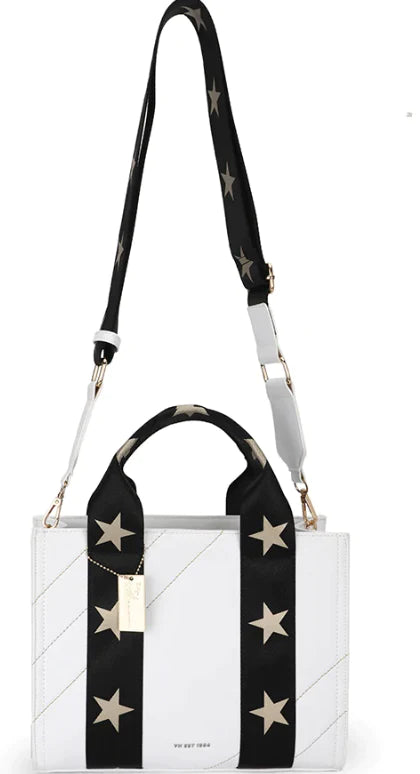 Renee Bag in White by Vintage Havana